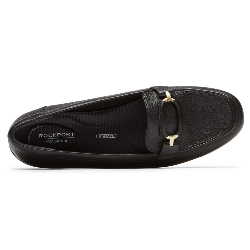 Rockport Womens Total Motion Circle Driver - Loafers Black - BOU857132